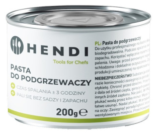 48x Pasta Paliwo Do Podgrzewacza W Puszce 200g Hendi 194546 Uniwersalna