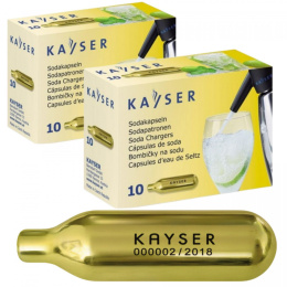 Naboje do wody sodowej 20 sztuk | Kayser