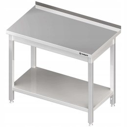 Stół ze stali nierdzewnej z półką 80x60 skręcany | Stalgast 611286
