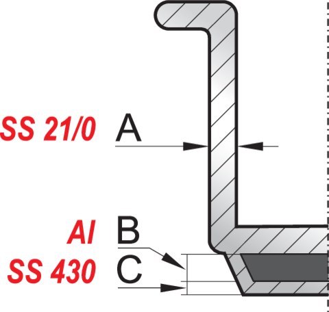 Patelnia Ze Stali Nierdzewnej Ø36 Cm Yato Yg-00104