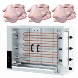 Rożen opiekacz do kurczaków elektryczny - wsad 15 sztuk | CRE3