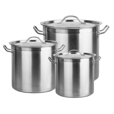 Profesjonalny Garnek Stalowy z Pokrywką 13l GDC2822