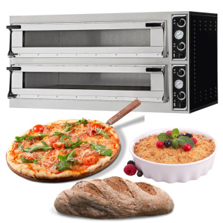 Bardzo Duży Piec Do Pizzy 12x Ø40 Na Blachy 60x40 20,4 kW Prismafood Hendi 227350