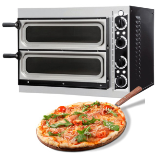 Piec do pizzy 2x pizza ø32 cm 2/40 VETRO | Hendi 226674