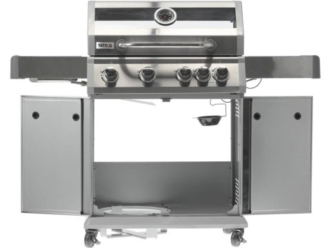 Grill Gazowy Ogrodowy Ze Stali Nierdzewnej 4+1 Moc 14,2 kW Yato Yg-20003