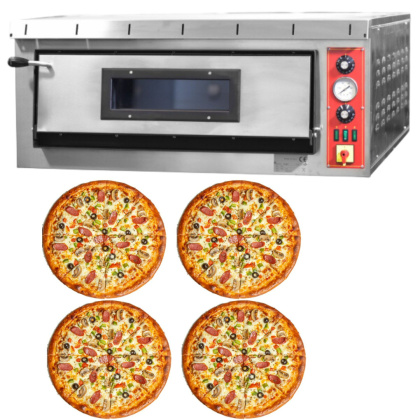 Piec do pizzy 1-poziomowy 400V 6kW 720x720 4x Ø34 cm 115kg