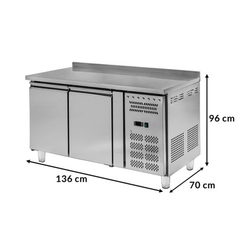Stół Mroźniczy Do Gastronomii 2-Drzwiowy 136x70 R290