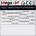 Witryna Chłodnicza Diego R112 Prestige Black 112x63x200