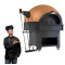 Profesjonalny Piec do Pizzy Neapolitańskiej Rotacyjny - 27 kW, 500°C, 12x30 cm