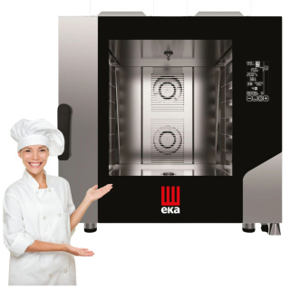 Piec Konwekcyjno-Parowy Millennial Black Mask Bakery 6x60x40 Gazowy Tecnoeka