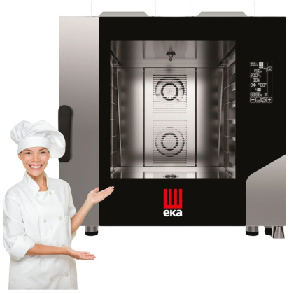 Piec Konwekcyjno-Parowy Millennial Black Mask Bakery 6x60x40 Gazowy Tecnoeka