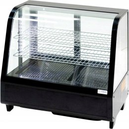 Witryna chłodnicza czarna 2-półkowa LED | Stalgast 852104