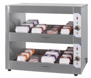 Podgrzewacz do burgerów | witryna grzewcza | dwie półki |2kW|1000x600x900mm