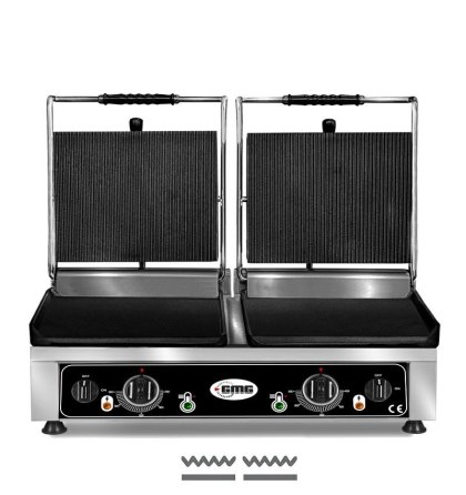 Grill Kontaktowy Podwójny Gładko-Ryflowany 2500W+2500W GMG KG2735DG