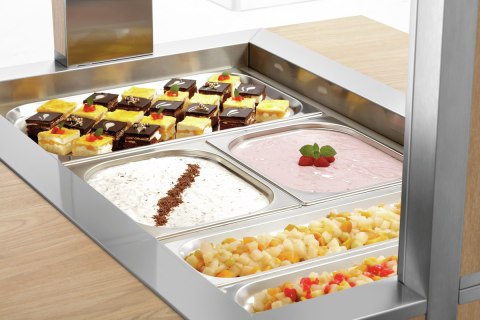 Wózek bufetowy K3110-200U profesjonalny mobilny bufet gastronomiczny Bartscher 125543