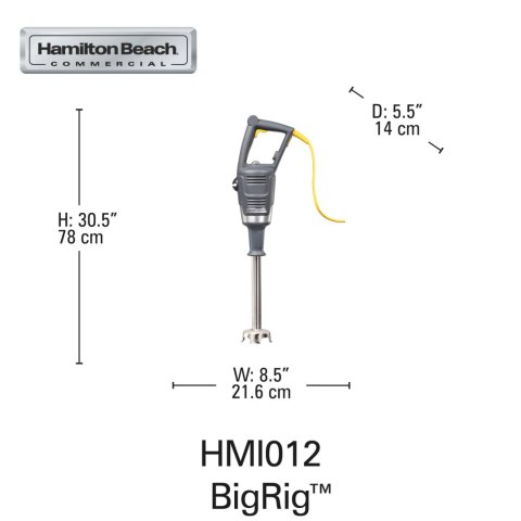 Mikser zanurzeniowy HMI012-CE BigRig™ 780x216 mm, Hamilton Beach Commercial Hamilton Beach Commercial