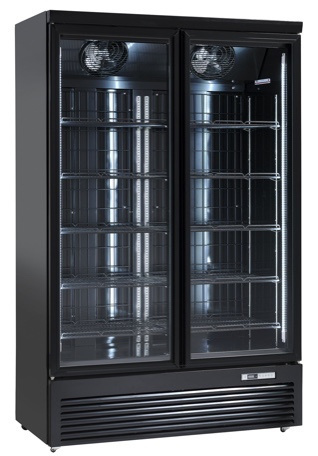 Szafa chłodnicza przeszklona DC1080BB | 1081 l | 1253x710x2003 mm