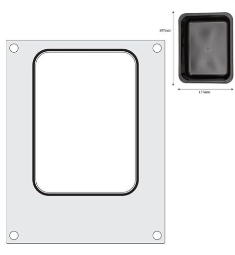 Matryca Do Zgrzewarki Pojemnik 187x137 Hendi 805664