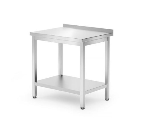 Stół Przyścienny Z Półką Gastronomiczny Nierdzewny 600x600x850 Hendi 817223