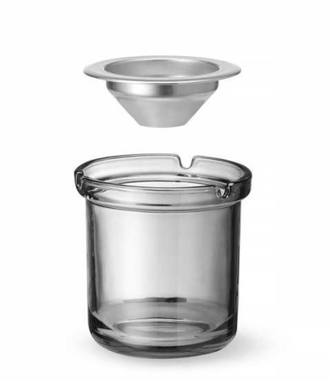 Popielnica Szklana Ze Stalowym Wkładem 98x99mm Hendi 440117