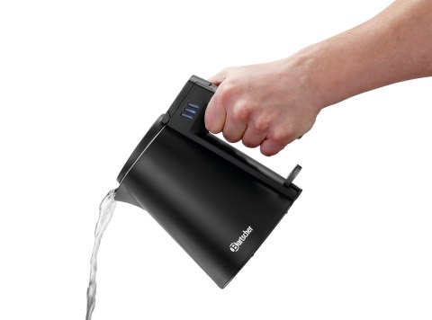 Czajnik Elektryczny Mały Stylowy Czarny Matowy 0,6L Bartscher 200111