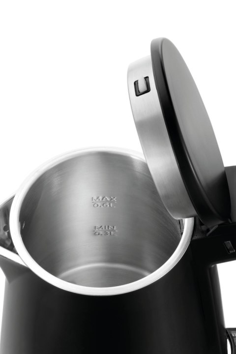 Czajnik Elektryczny Mały Stylowy Czarny Matowy 0,6L Bartscher 200111