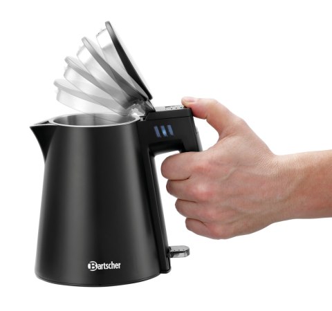Czajnik Elektryczny Mały Stylowy Czarny Matowy 0,6L Bartscher 200111