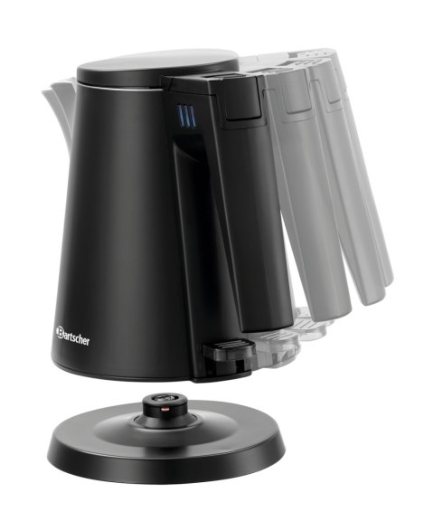 Czajnik Elektryczny Mały Stylowy Czarny Matowy 0,6L Bartscher 200111