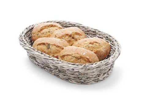 Koszyk owalny szary do serwowania i ekspozycji 250x190x65 mm Hendi 426616