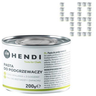 48x Pasta Paliwo do Podgrzewacza w Puszce 200g Hendi 194546 Uniwersalna