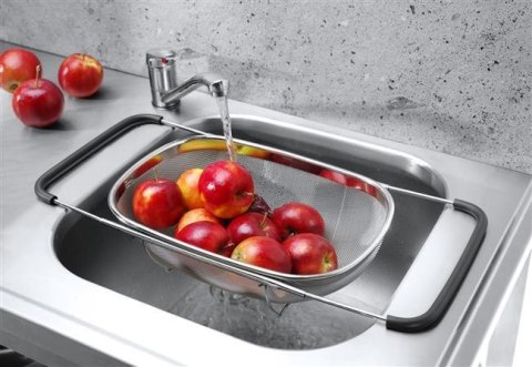 Cedzak Rozsuwany Na Zlew 360x240x115 mm Stalowy Hendi 535219