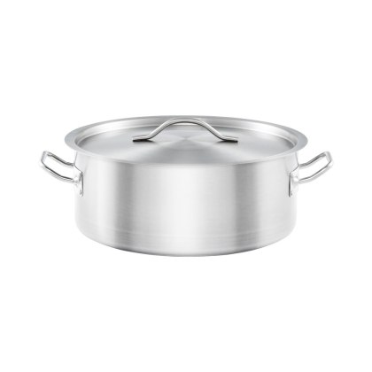 Garnek Niski Z Pokrywką Stalowy Gastronomiczny Ø280 mm 5,5l Stalgast 013286