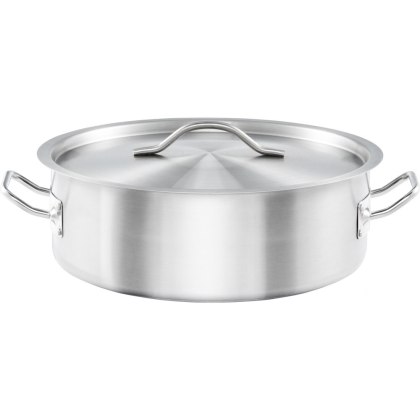 Garnek Niski Z Pokrywką Stalowy Gastronomiczny Ø320 mm 8,8l Stalgast 013326