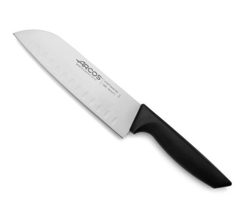 Profesjonalny Nóż Santoku Ze Szlifem Kulowym Seria Niza Arcos Czarny (L)314 mm Hendi 135500