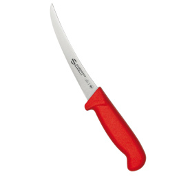Profesjonalny Nóż Do Trybowania Sanelli Zakrzywione Ostrze Czerwony 290 mm