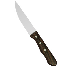 Profesjonalny Nóż Kuchenny Do Steków 125 mm Drobne Ząbki Uchwyt Drewniany