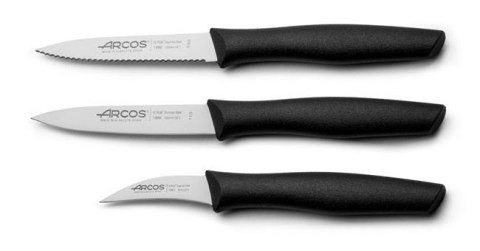 Zestaw Noży Do Obierania Seria NoVa Arcos Czarny Hendi 189500