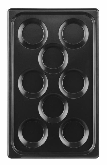 Blacha do jajek sadzonych z powłoką nieprzywierającą CONVECTOMAT EGGPLATE HENDI GN 1/1 czarny 530x325x(H)26mm Wariant podst