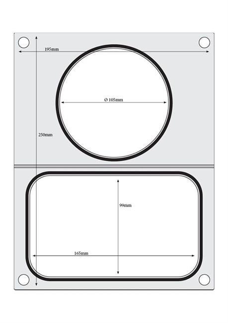 Matryca Do Zgrzewarki 2x Pojemnik Do Zupy Ø115 Hendi 805633