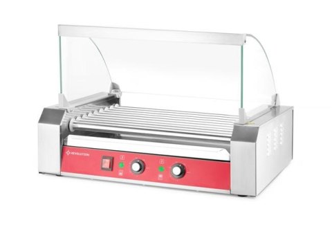 Pokrywa szklana osłona do podgrzewacza rolkowego parówek Revolution Hendi 268575