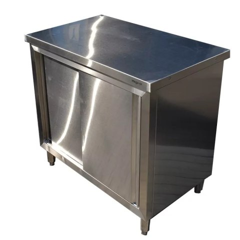 Stół Gastronomiczny Roboczy z Szafką 1000x600x850mm Stal Nierdzewna