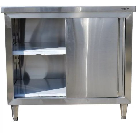 Stół Gastronomiczny Roboczy z Szafką 1000x600x850mm Stal Nierdzewna