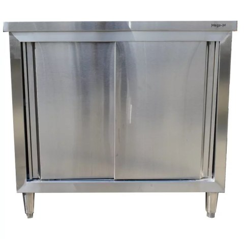 Stół Gastronomiczny Roboczy z Szafką 1000x600x850mm Stal Nierdzewna