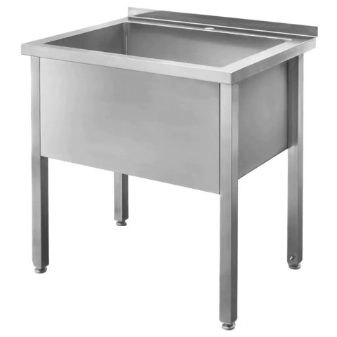 Basen Zlew Gastronomiczny Spawany Jednokomorowy 80x70x85 cm Stal Nierdzewna