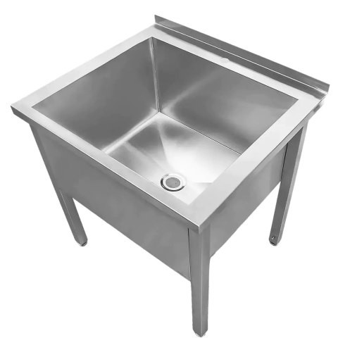 Basen Zlew Gastronomiczny Spawany Jednokomorowy 80x70x85 cm Stal Nierdzewna