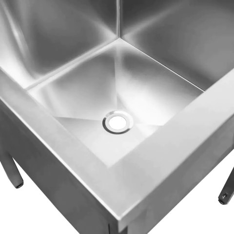 Basen Zlew Gastronomiczny Spawany Jednokomorowy 80x70x85 cm Stal Nierdzewna