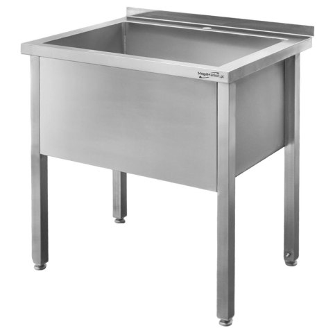 Basen Zlew Gastronomiczny Spawany Jednokomorowy 80x70x85 cm Stal Nierdzewna