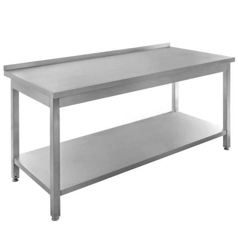 Stół roboczy spawany z półką 150x70x85 stal nierdzewna MTP003209