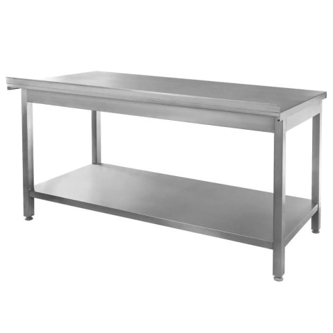 Stół roboczy spawany z półką 150x70x85 stal nierdzewna MTP003209
