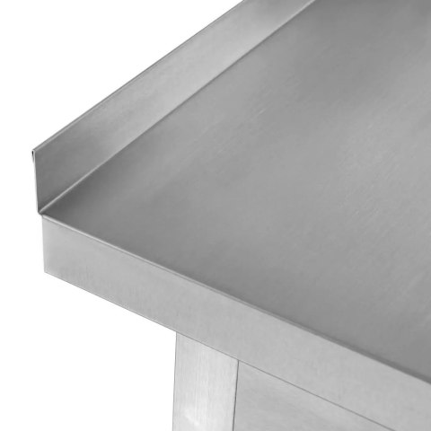 Stół roboczy spawany z półką 150x70x85 stal nierdzewna MTP003209